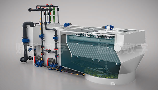 一體化多效澄清系統(tǒng)三維動畫 一體化多效澄清系統(tǒng)三維動畫