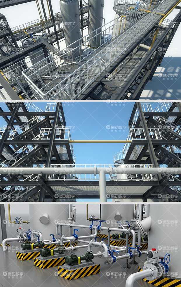 梯度復(fù)合臭氧催化氧化技術(shù)三維動(dòng)畫(huà)